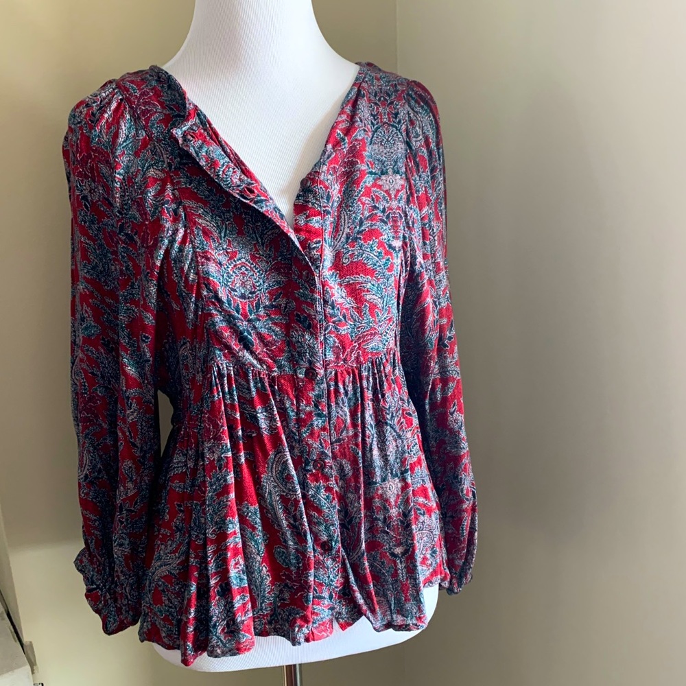Women’s lucky brand peasant top